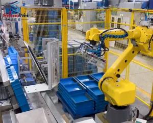 Máquina de paletización de robot totalmente automática inteligente